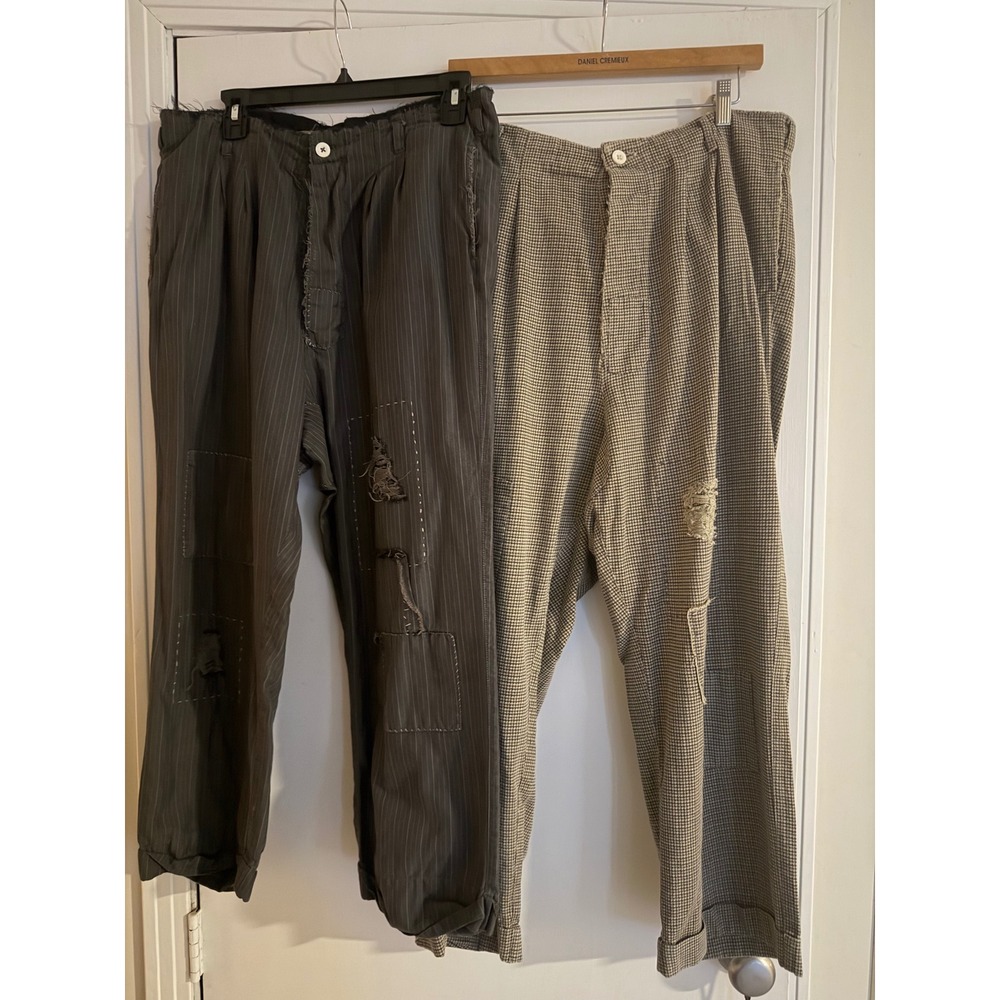 Two pair magnolia pearl trousers OS. NWOT